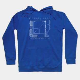 Covington Blue Sox - Federal Park blueprints Hoodie